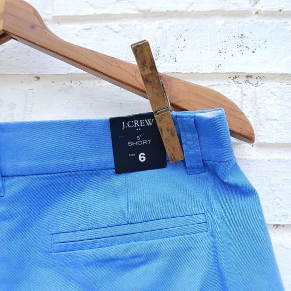 J. Crew Chino 6" Blue Shorts Size 6 - Picture 7 of 10